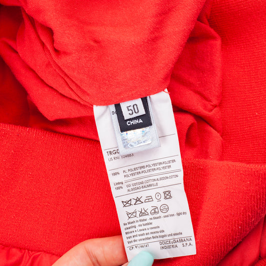 Dolce & Gabbana Red Boxing Polyester Jacket