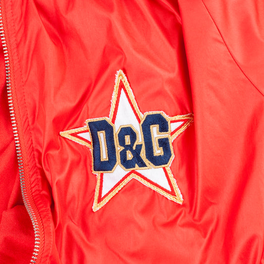 Dolce & Gabbana Red Boxing Polyester Jacket
