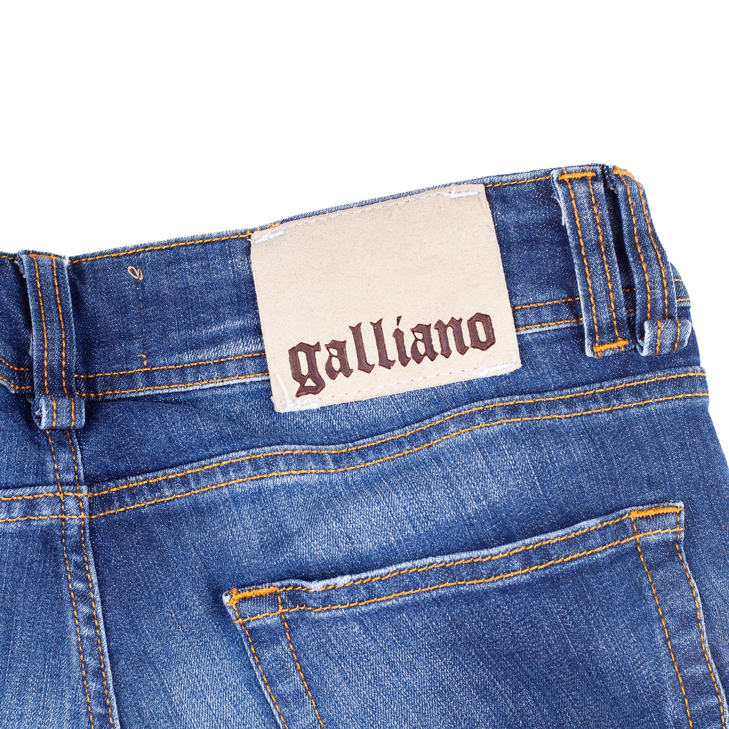 John Galliano Gazette Newspaper Purple Splash Jeans