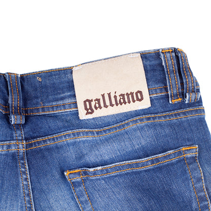 John Galliano Gazette Newspaper Purple Splash Jeans