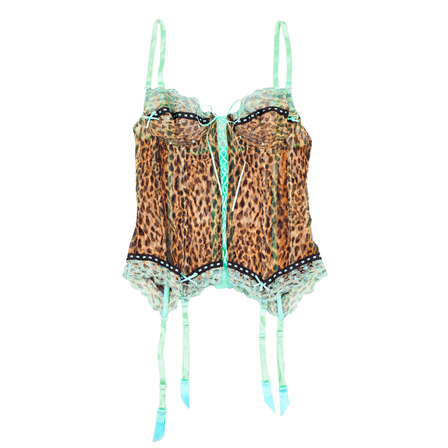 Roberto Cavalli Vintage Cheetah Bustier Top