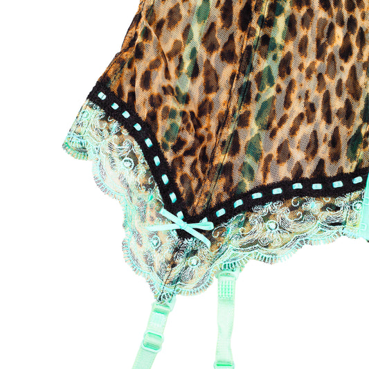 Roberto Cavalli Vintage Cheetah Bustier Top