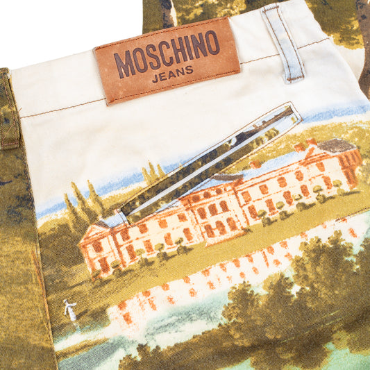 Moschino Jeans Pop Art Pants featuring Pierre Lecomte Landscape Print