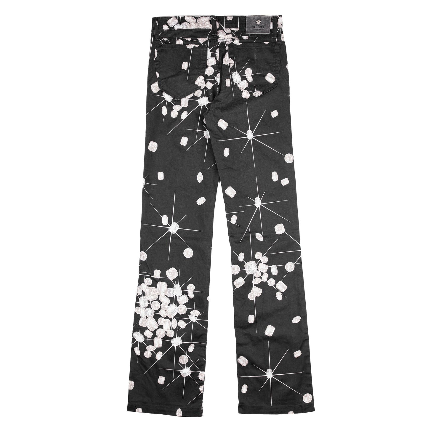 Versace Jeans Couture Vintage Black Diamond Pants