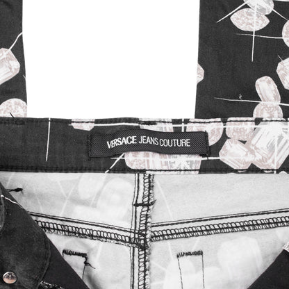 Versace Jeans Couture Vintage Black Diamond Pants