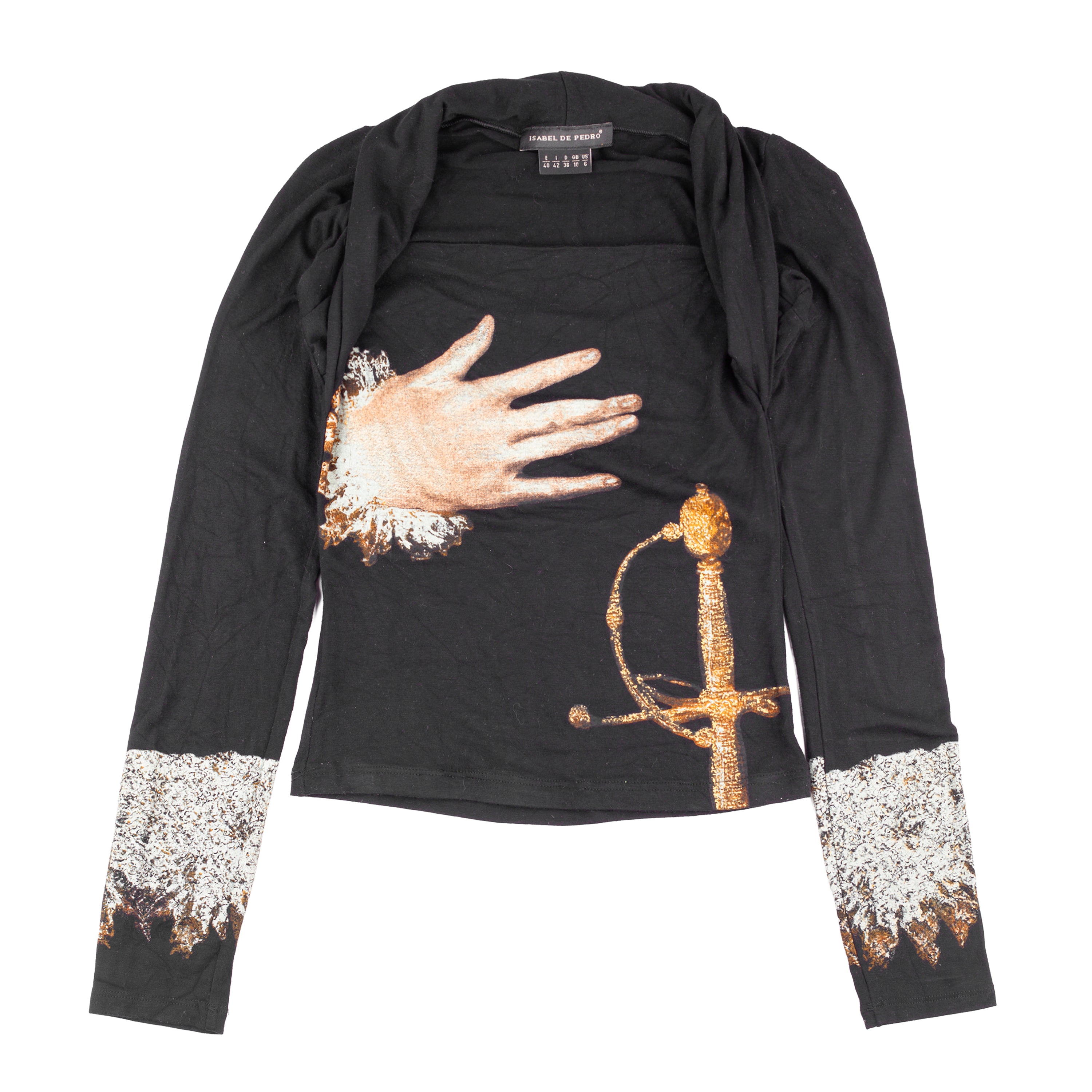 Isabel de Pedro Baroque Print Long Sleeve Top