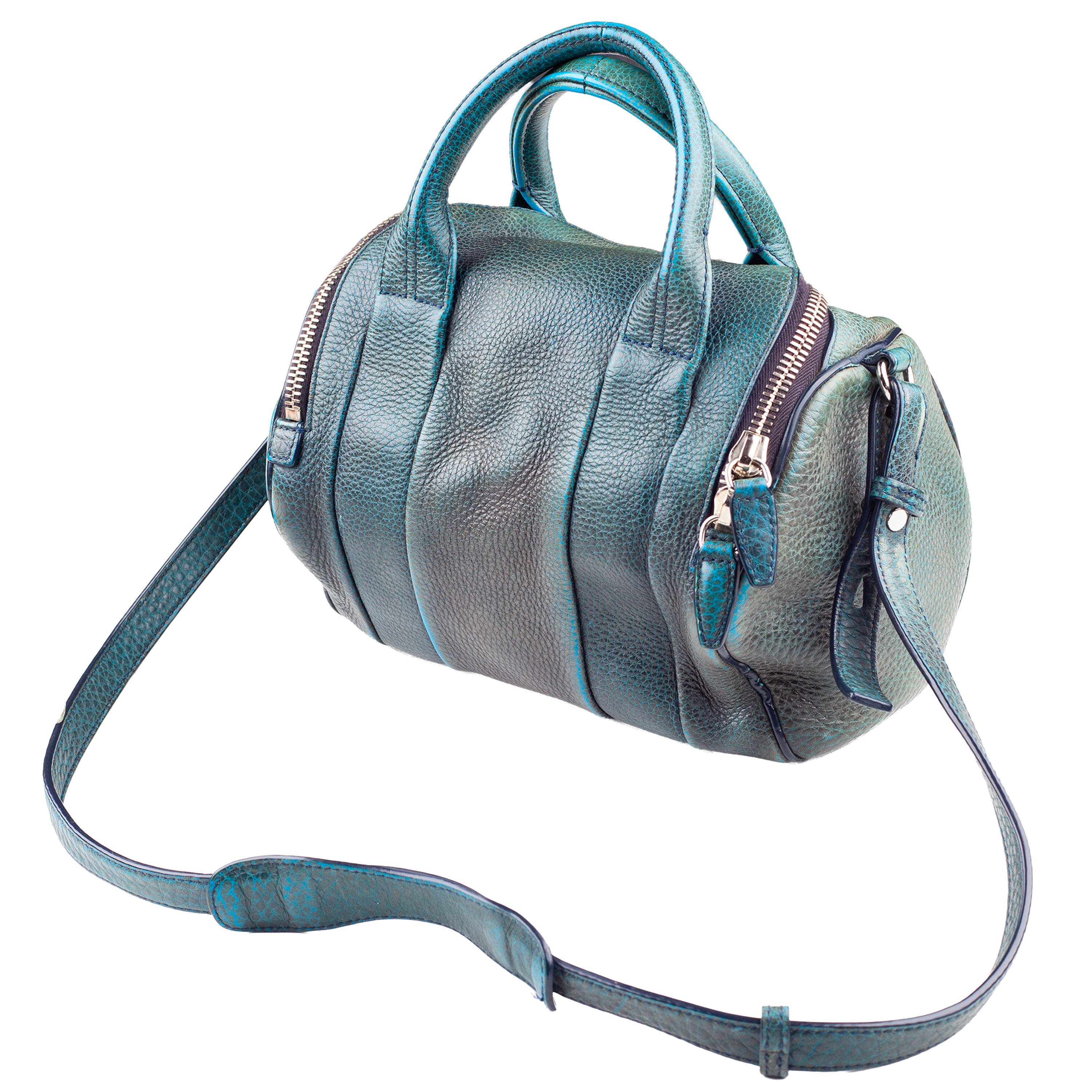 Alexander Wang Rocco Turquoise Blue Acid Bag