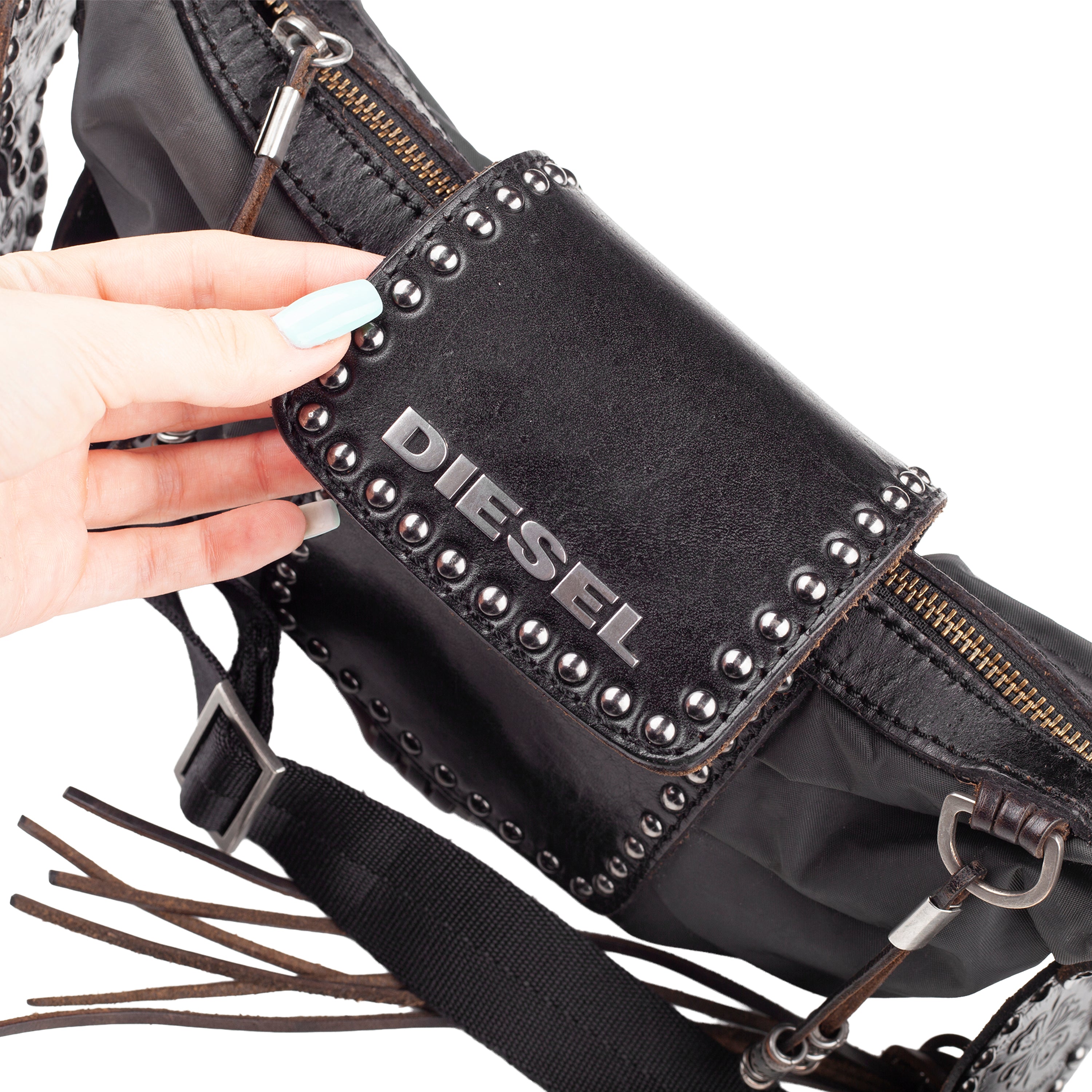RARE Diesel Medieval Crossbody Black Bag