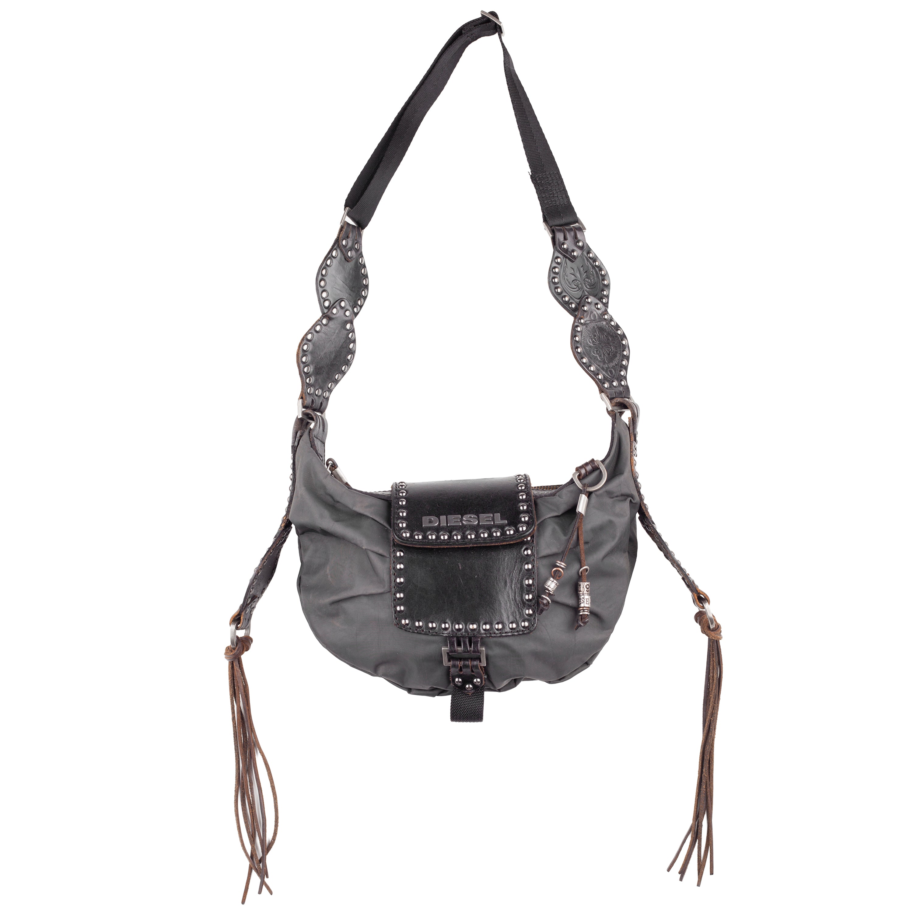 RARE Diesel Medieval Crossbody Black Bag