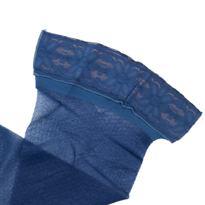 Christian Dior Thigh-High Vintage Navy Stockings