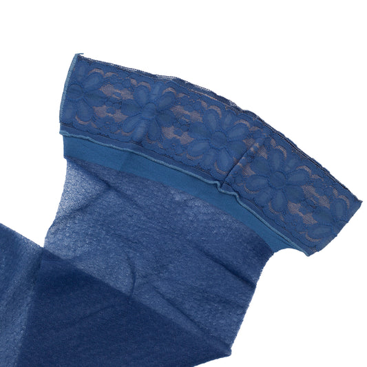 Christian Dior Thigh-High Vintage Navy Stockings