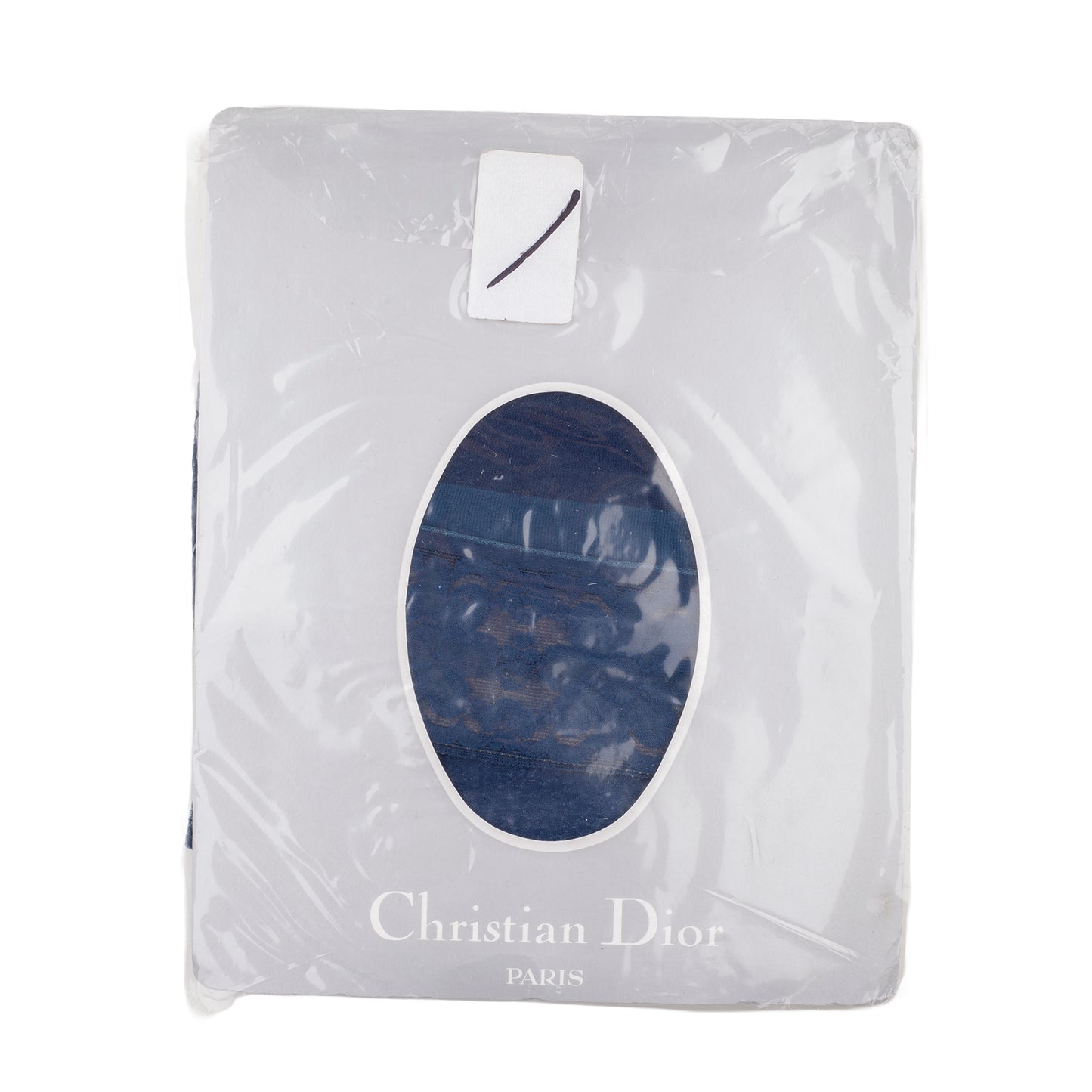 Christian Dior Thigh-High Vintage Navy Stockings