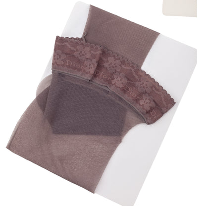 Christian Dior Thigh-High Brown Vintage Stockings