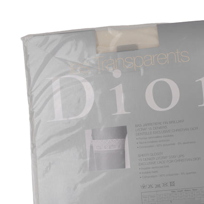 Christian Dior Thigh-High Vintage Beige Stockings