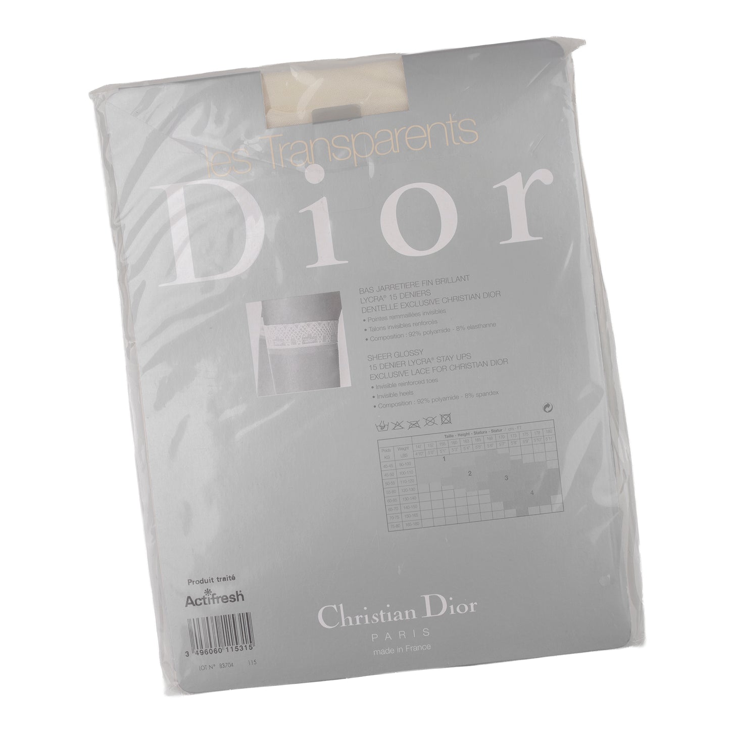 Christian Dior Thigh-High Vintage Beige Stockings