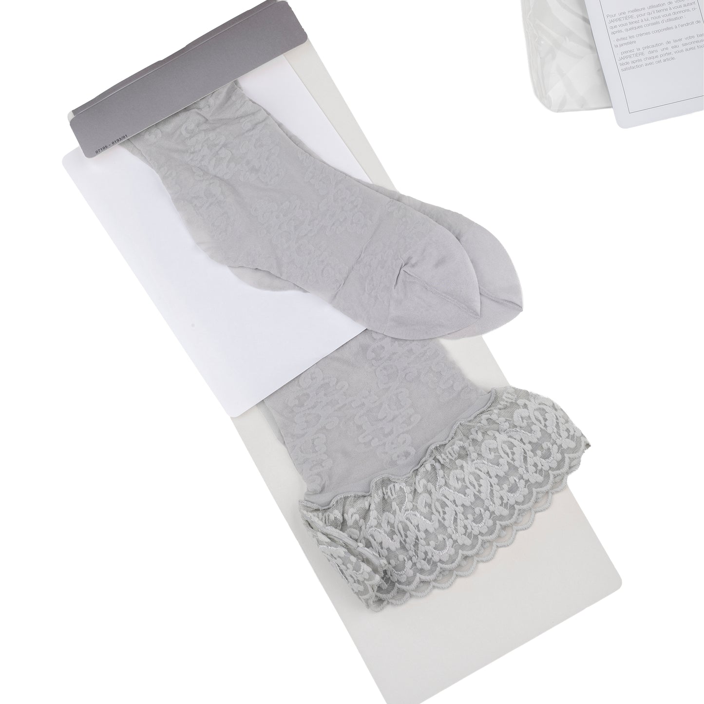 Christian Dior Thigh-High Vintage Gray Stockings