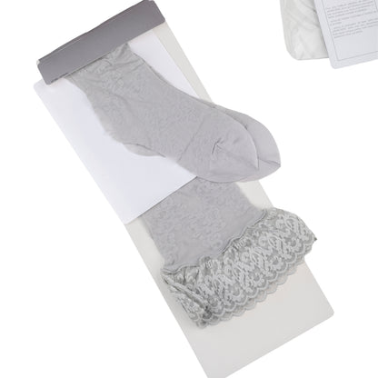 Christian Dior Thigh-High Vintage Gray Stockings