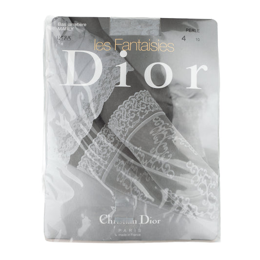 Christian Dior Thigh-High Vintage Gray Stockings