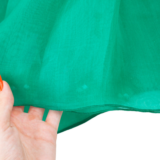 Dolce & Gabbana Black & Emerald Green Silk Strapless Bow Top/ Dress