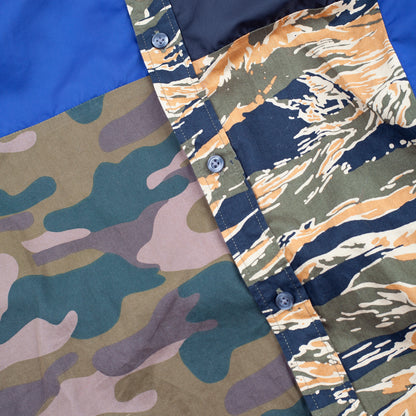 Diesel Patchwork Camo Colorblock Shirt