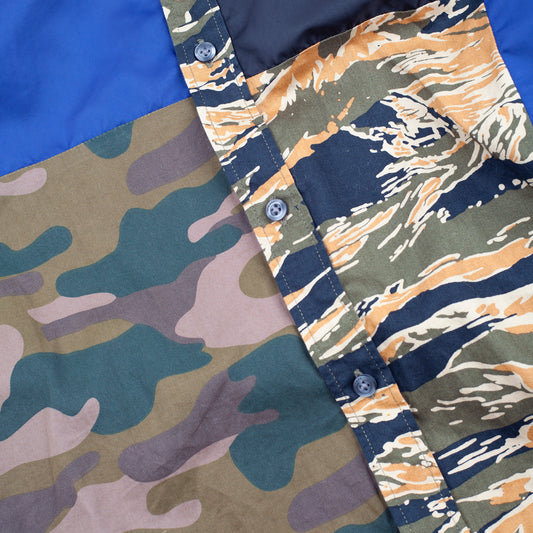 Diesel Patchwork Camo Colorblock Shirt