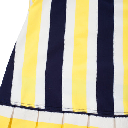 Juicy Couture Nautical Striped Corset One Piece Swimsuit