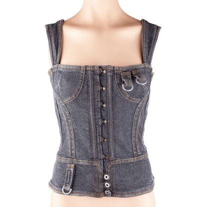 Dolce & Gabbana Vintage Denim Bustier Top