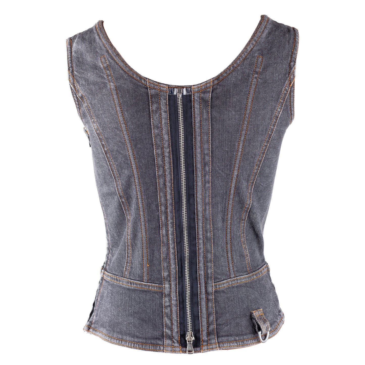 Dolce & Gabbana Vintage Denim Bustier Top