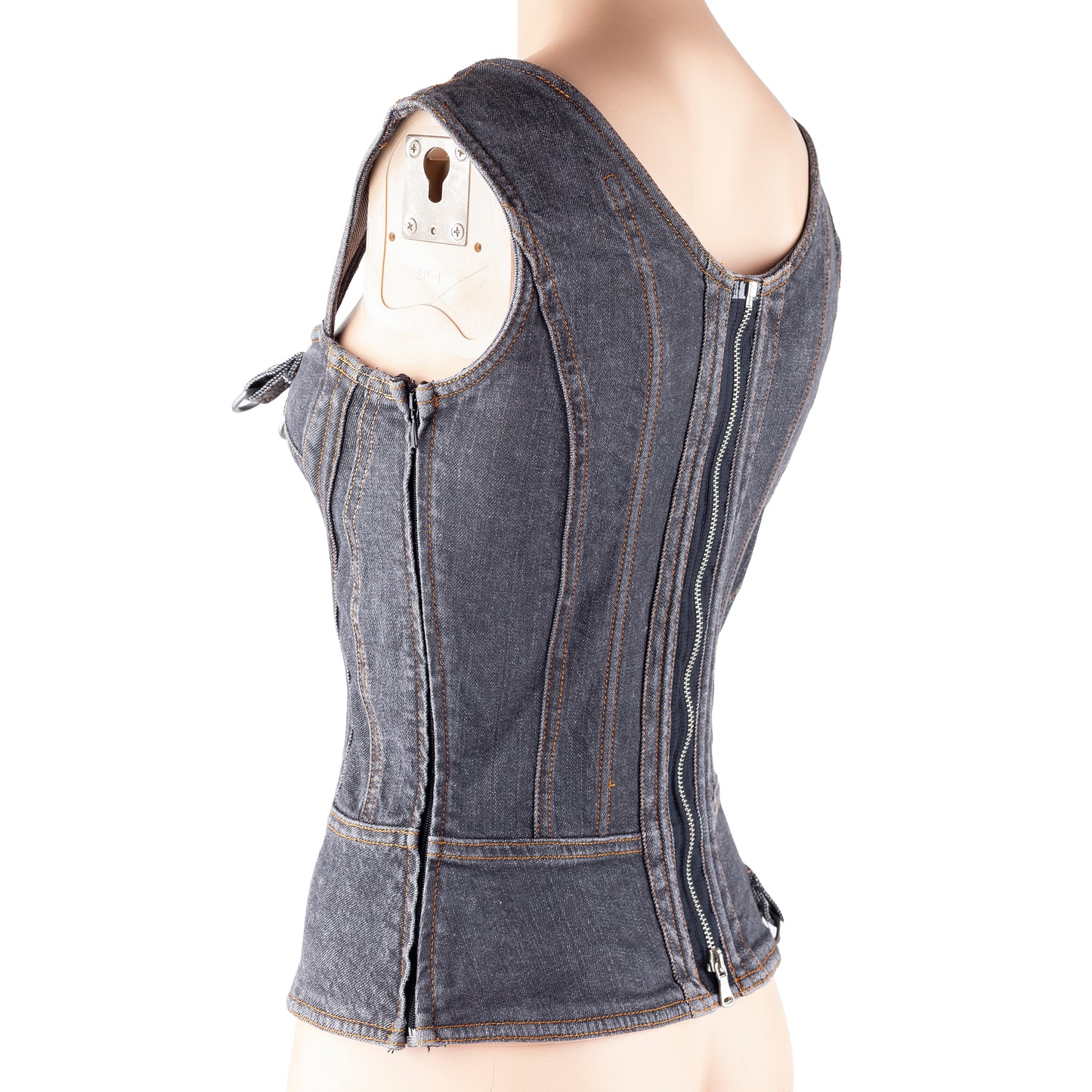 Dolce & Gabbana Vintage Denim Bustier Top