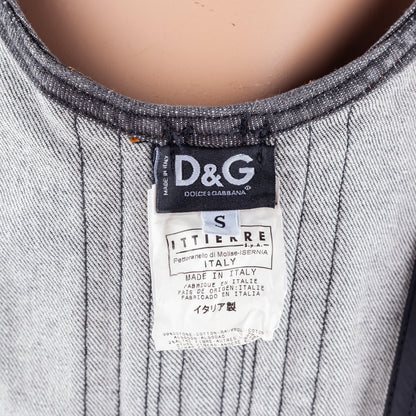 Dolce & Gabbana Vintage Denim Bustier Top