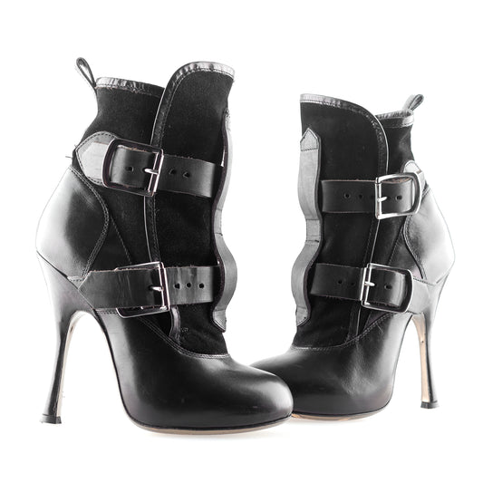 Vivienne Westwood Sky Scrapper Black Ankle Boots (35 EU)