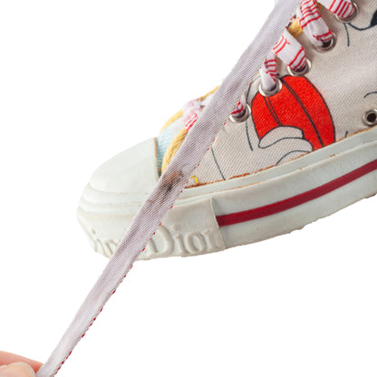 *RARE* Christian Dior S/S 2002 Cartoon Print Canvas Sneakers (36 EU)