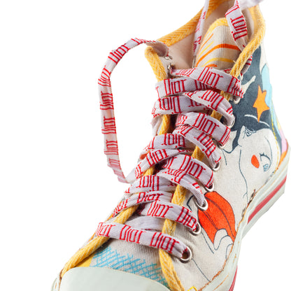 *RARE* Christian Dior S/S 2002 Cartoon Print Canvas Sneakers (36 EU)