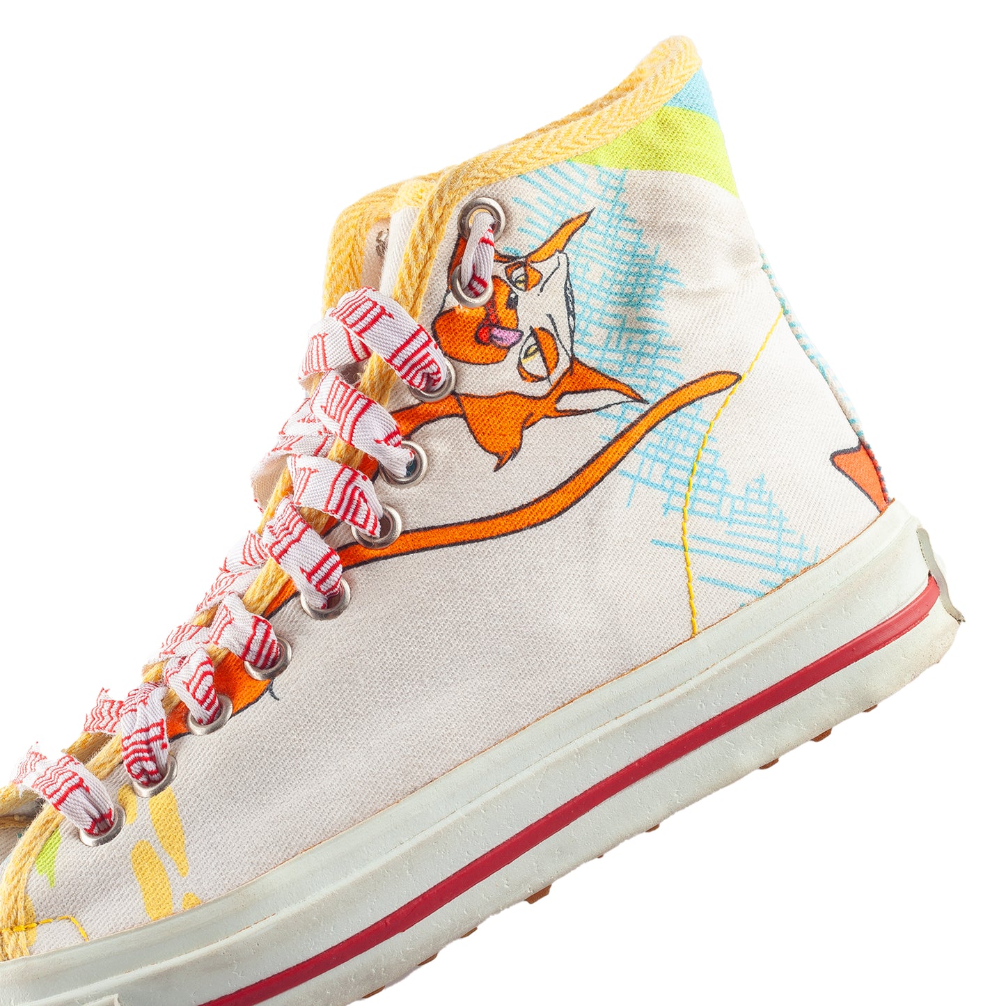 *RARE* Christian Dior S/S 2002 Cartoon Print Canvas Sneakers (36 EU)