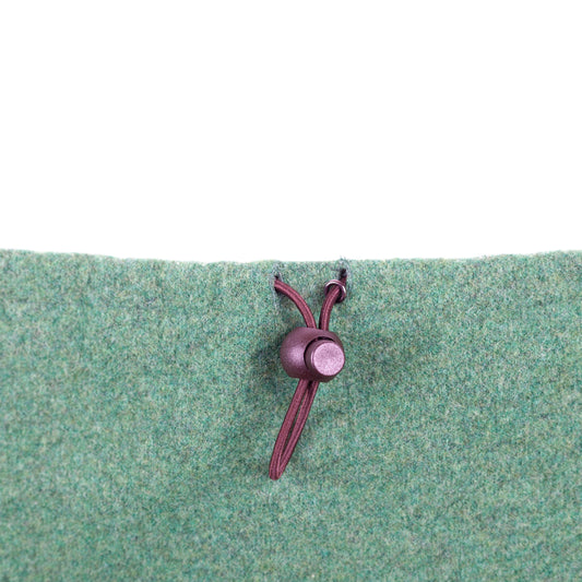 Miu Miu Adjustable Green Wool Skirt