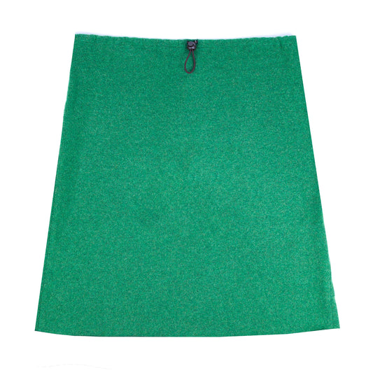 Miu Miu Adjustable Green Wool Skirt