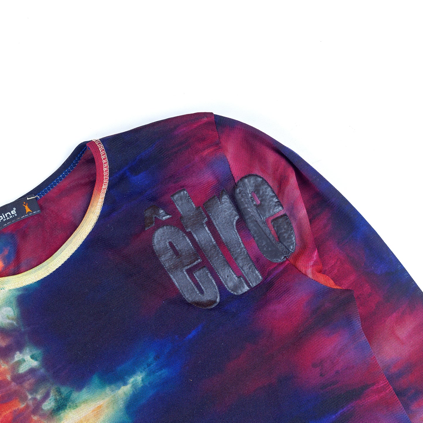 Cop Copine Tie-Dye Vintage Multicolor Mesh Top (S)