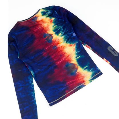 Cop Copine Tie-Dye Vintage Multicolor Mesh Top (S)