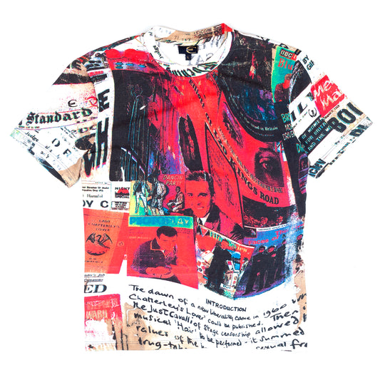 Just Cavalli Printed News Vintage T-Shirt (L)