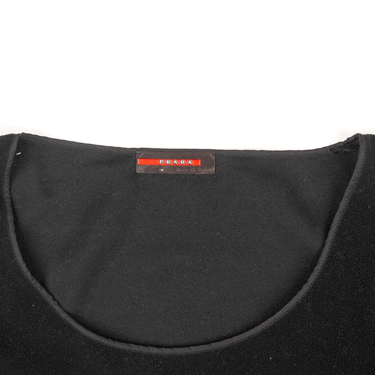 Prada Black Fleece Vintage Top (S)