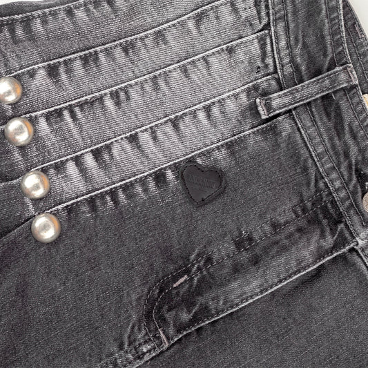 Moschino Jeans Pleated Dark Denim Vintage Skirt (M)