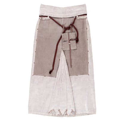 Marithé François Girbaud Cargo Corduroy Maxi Skirt (M)