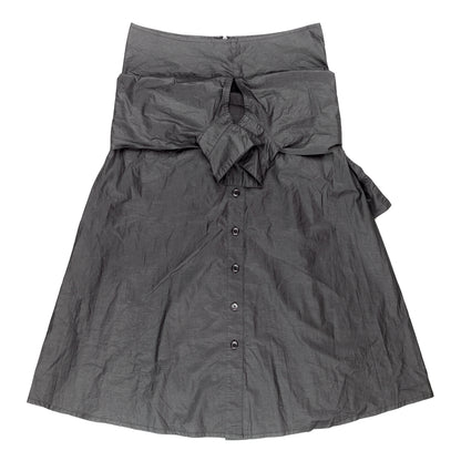 Black Asymmetrical Vintage Shirt Skirt (S-M)