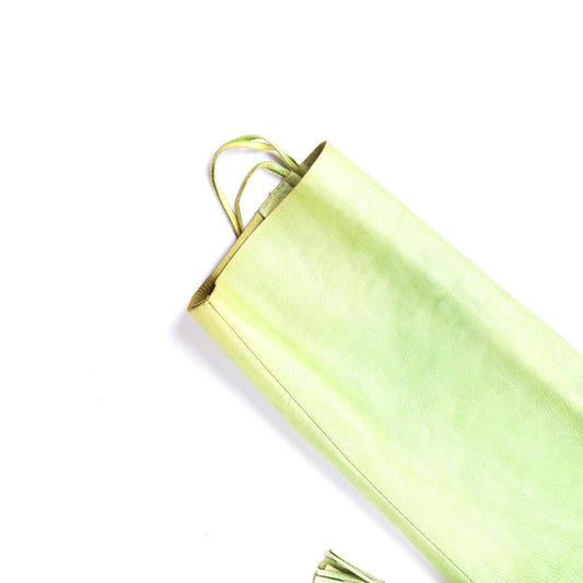 Roberto Cavalli Western Cowboy Green Leather Vintage Shirt (S)