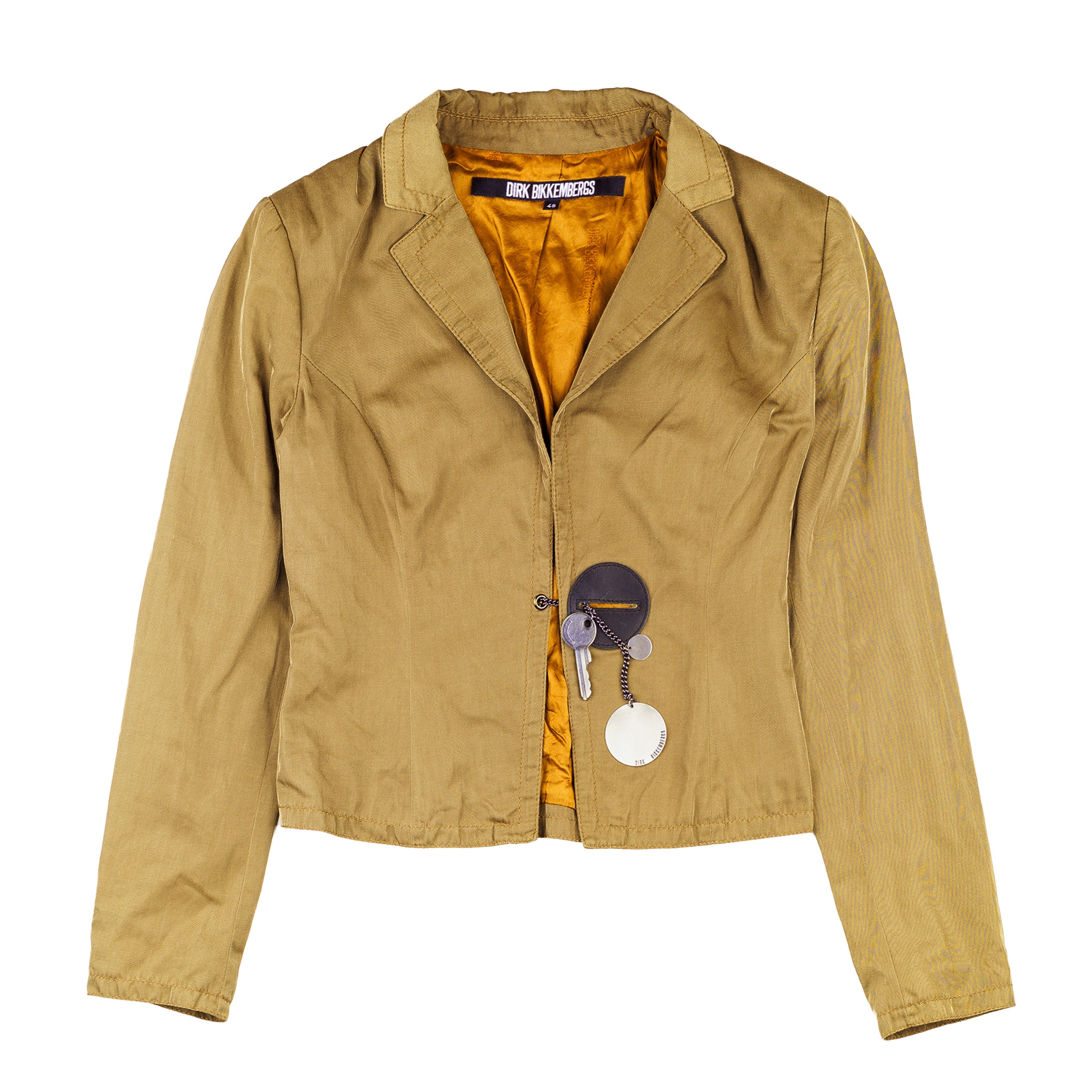 Dirk Bikkembergs Vintage Brown/Military Green Key Charm Jacket (XL ...