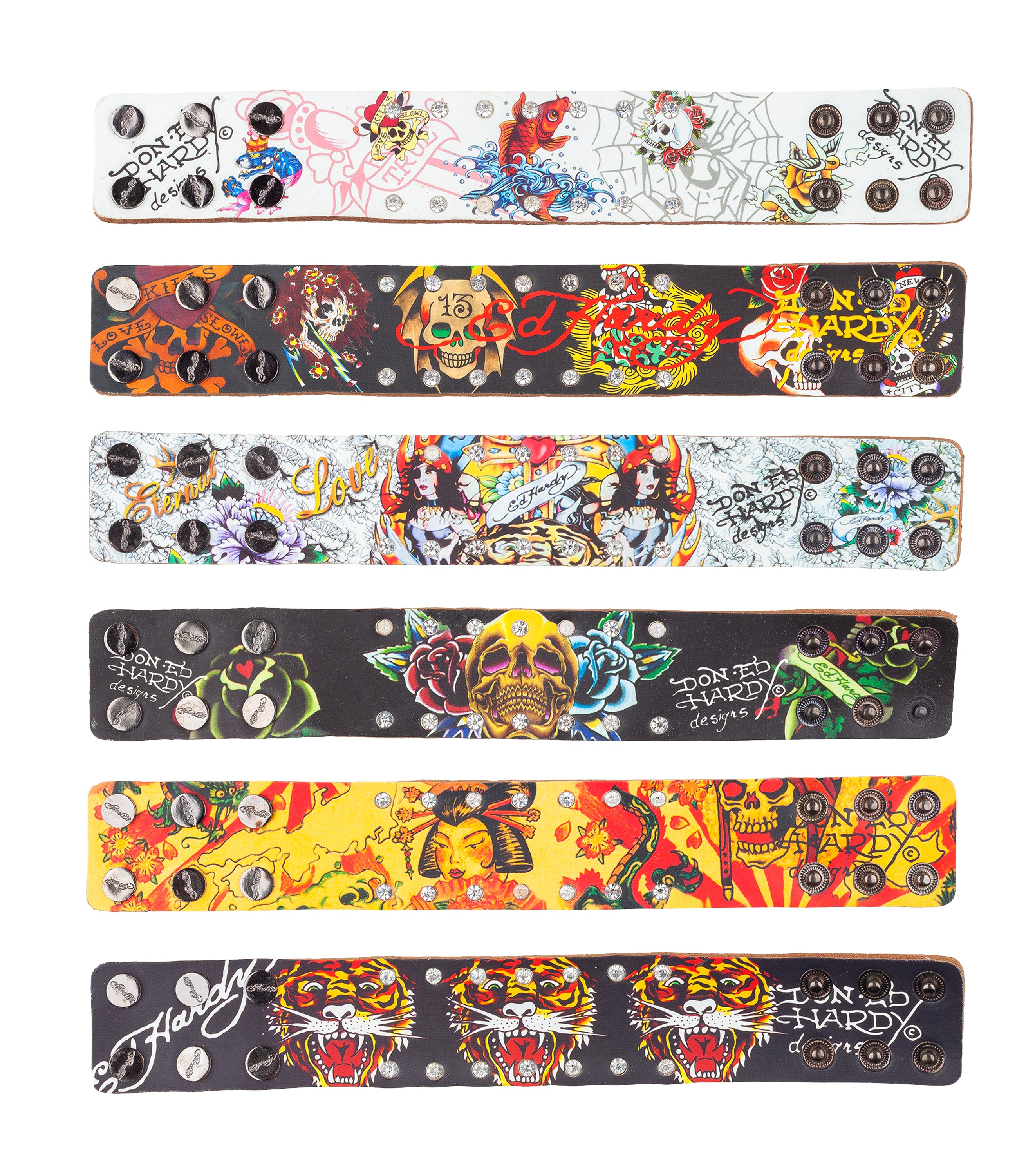 Ed Hardy by Christian Audigier Tattoo Print Bracelet