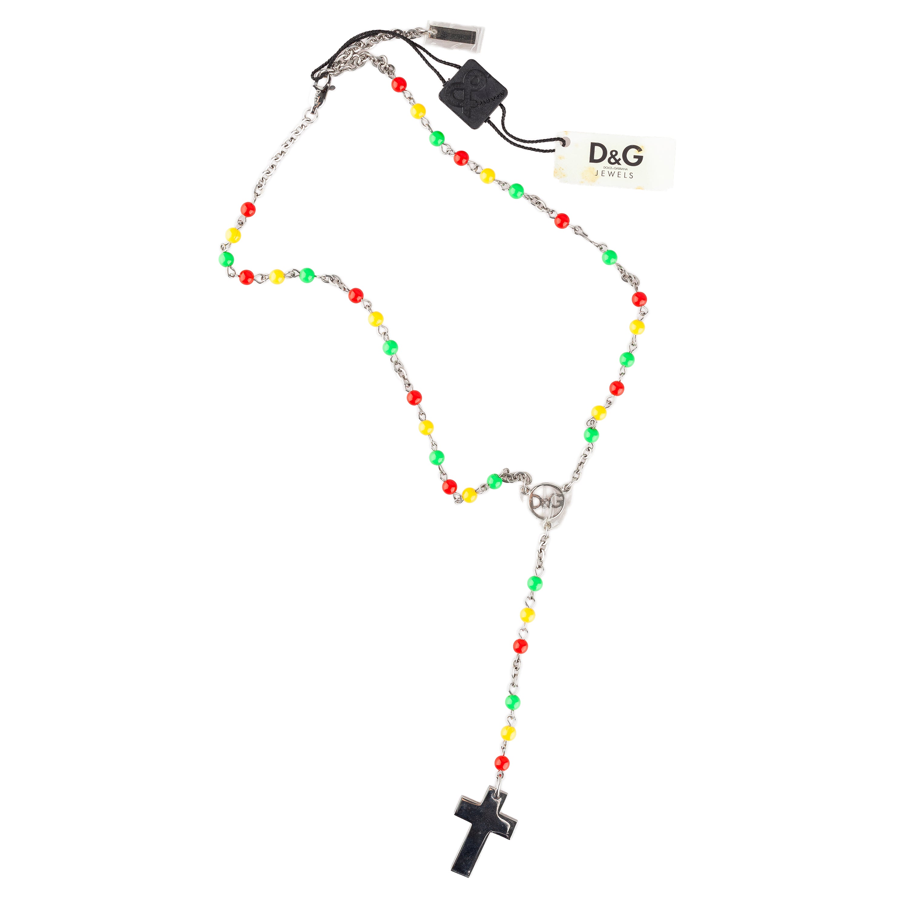 Dolce & Gabbana Vintage Rasta Rosary Necklace