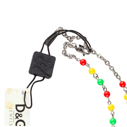 Dolce & Gabbana Vintage Rasta Rosary Necklace
