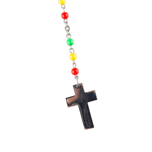 Dolce & Gabbana Vintage Rasta Rosary Necklace