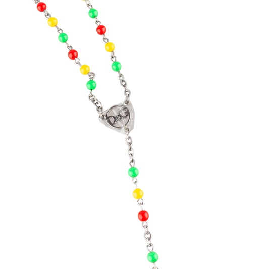 Dolce & Gabbana Vintage Rasta Rosary Necklace
